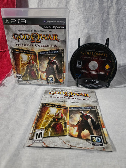God of War: Origins Collection (Sony PlayStation 3, 2011) Complete CIB Very Good