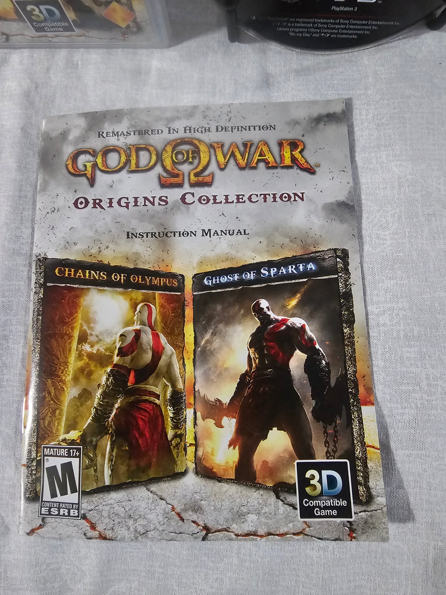 God of War: Origins Collection (Sony PlayStation 3, 2011) Complete CIB Very Good