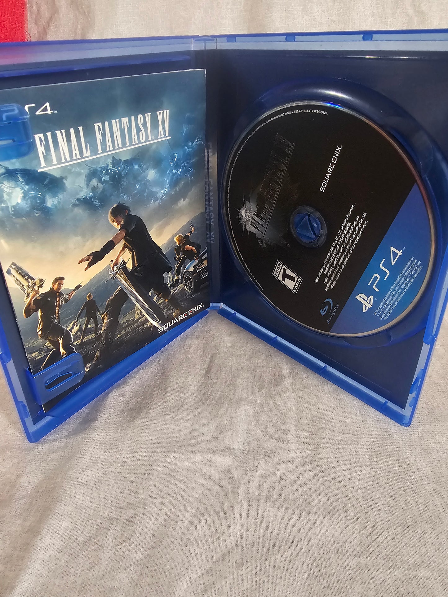 Final Fantasy XV (PlayStation 4, 2016) Complete CIB With Inserts Case Game Disc Excellent