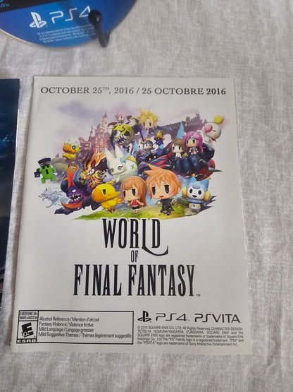 Final Fantasy XV (PlayStation 4, 2016) Complete CIB With Inserts Case Game Disc Excellent
