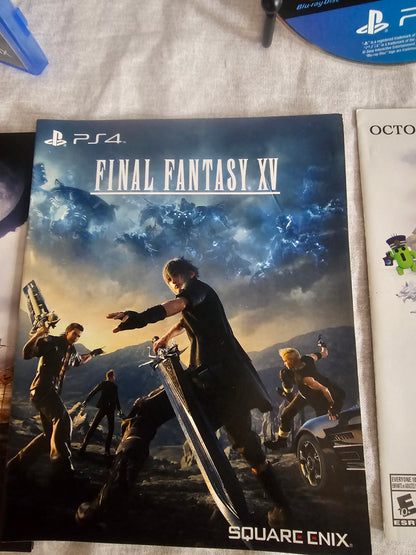 Final Fantasy XV (PlayStation 4, 2016) Complete CIB With Inserts Case Game Disc Excellent