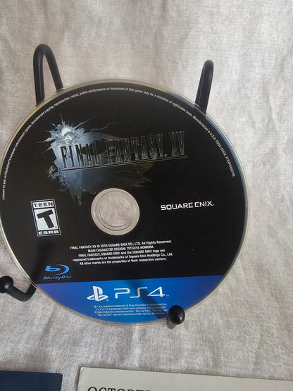 Final Fantasy XV (PlayStation 4, 2016) Complete CIB With Inserts Case Game Disc Excellent