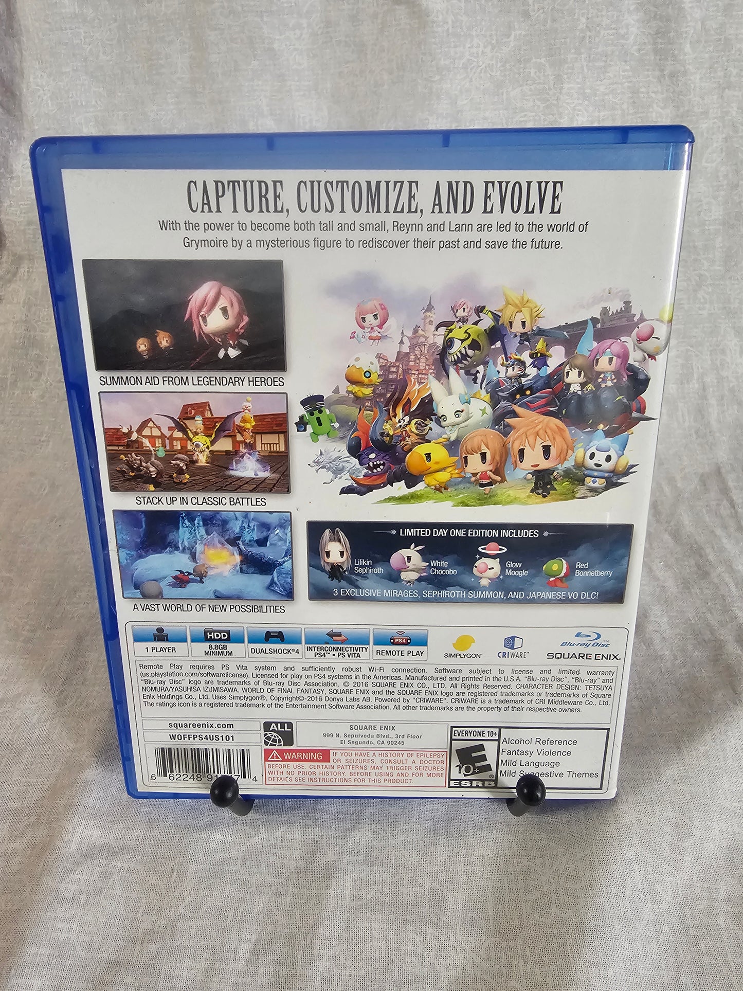 World Of Final Fantasy (Sony PlayStation 4, 2016) PS4 Complete Disc Very Good
