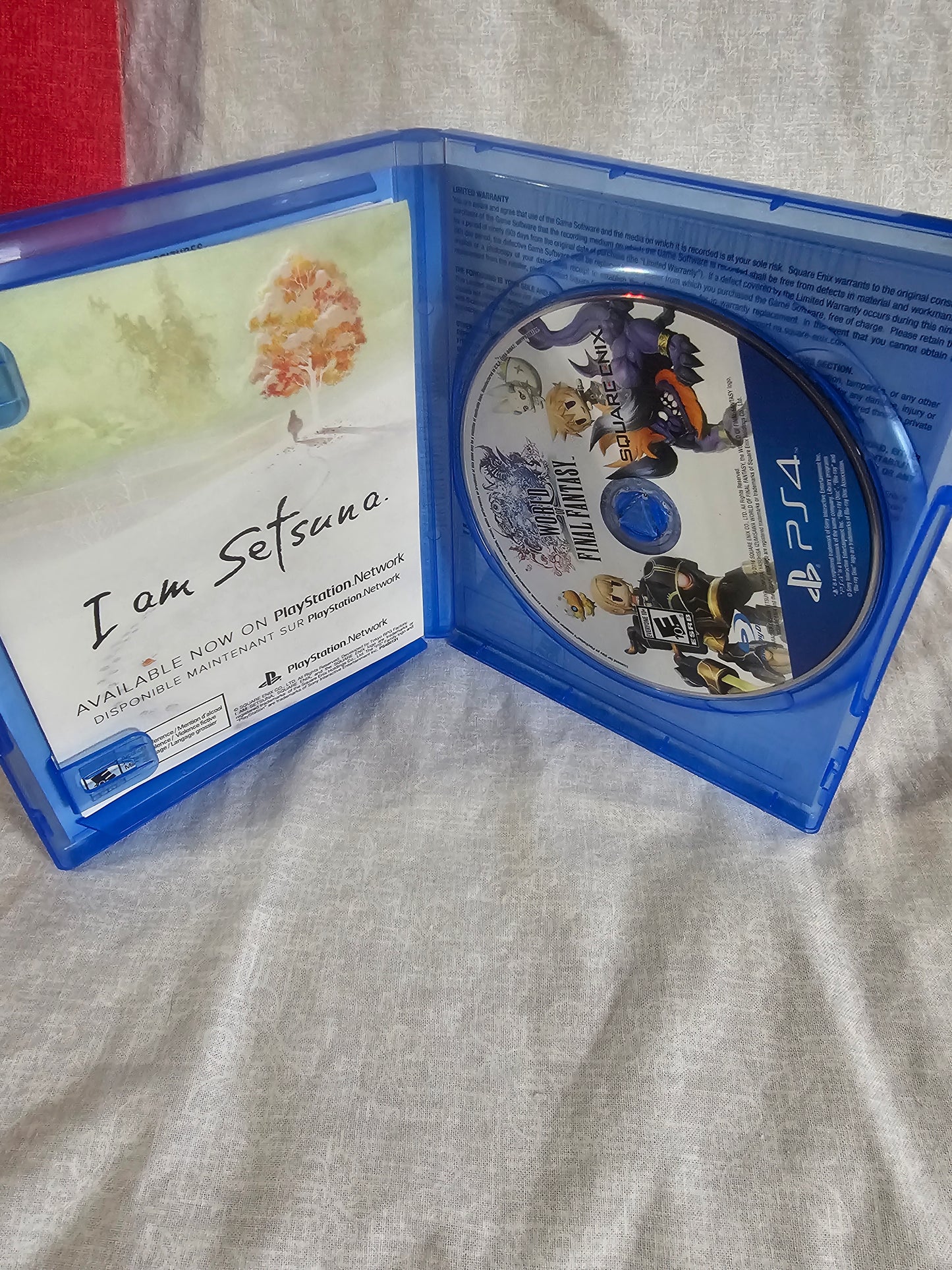 World Of Final Fantasy (Sony PlayStation 4, 2016) PS4 Complete Disc Very Good