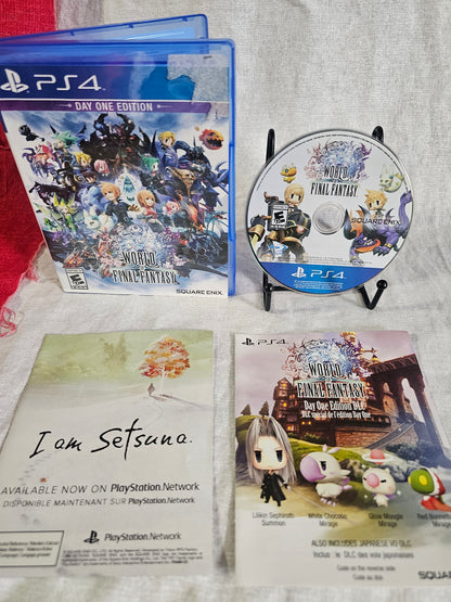 World Of Final Fantasy (Sony PlayStation 4, 2016) PS4 Complete Disc Very Good