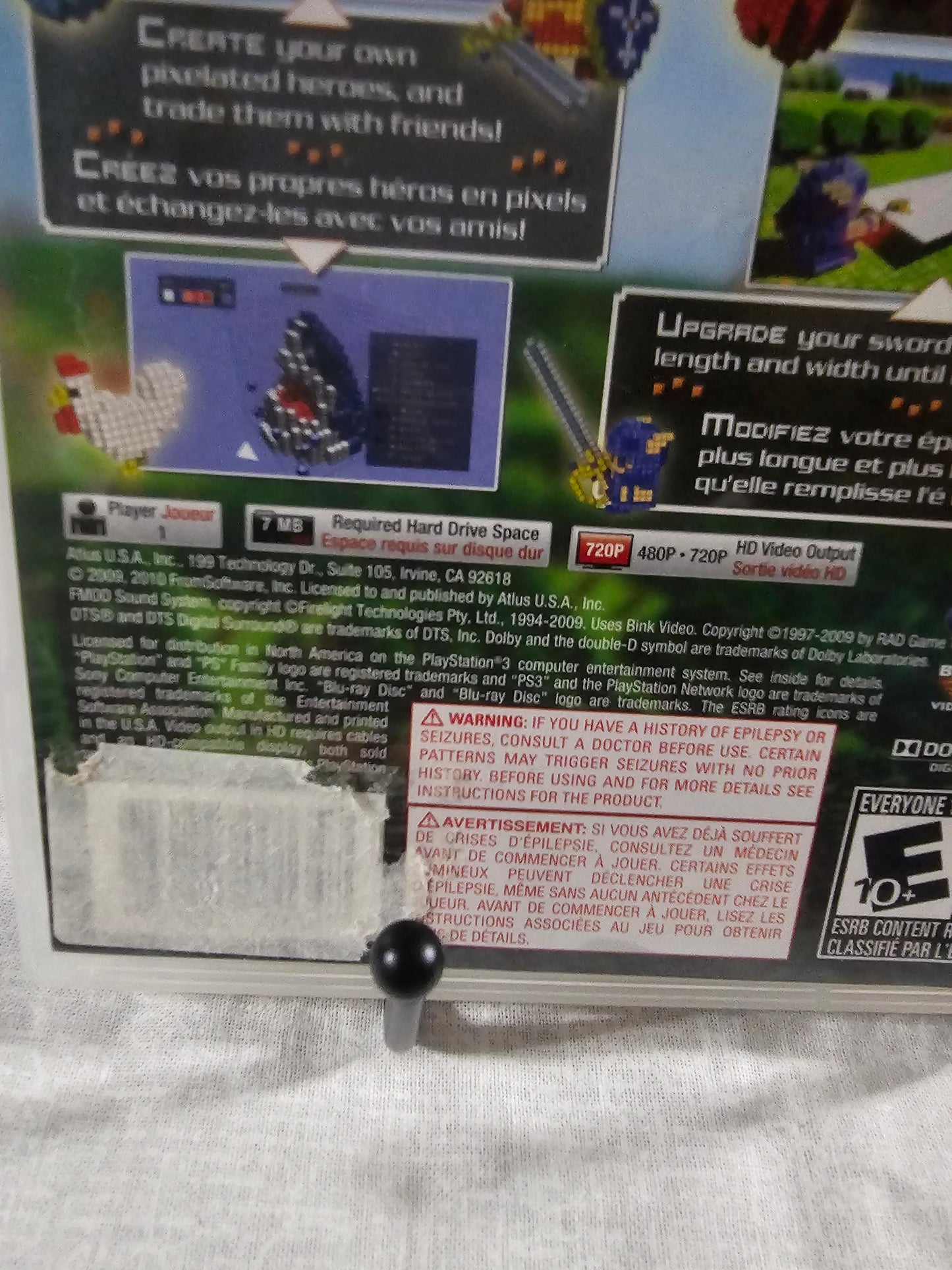 3D Dot Game Heroes [Sony PS3, PlayStation 3, 2010] Complete