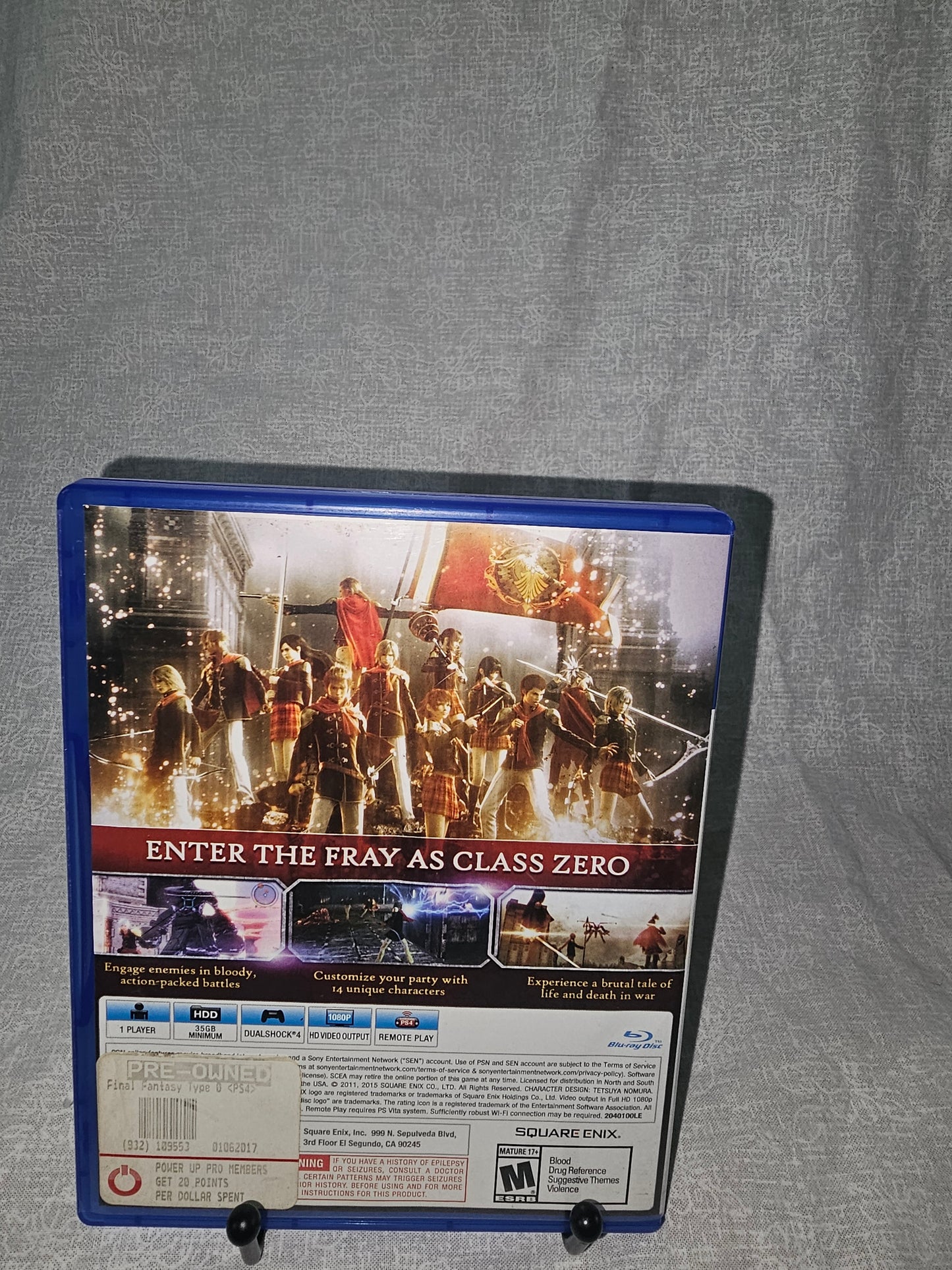 Final Fantasy Type-0 HD - Day One Edition (Sony PlayStation 4, 2015)