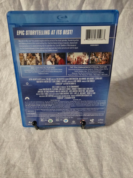 Ben-Hur / the Ten Commandments (Blu-ray) Adventure Drama Action Movie 1956 1959