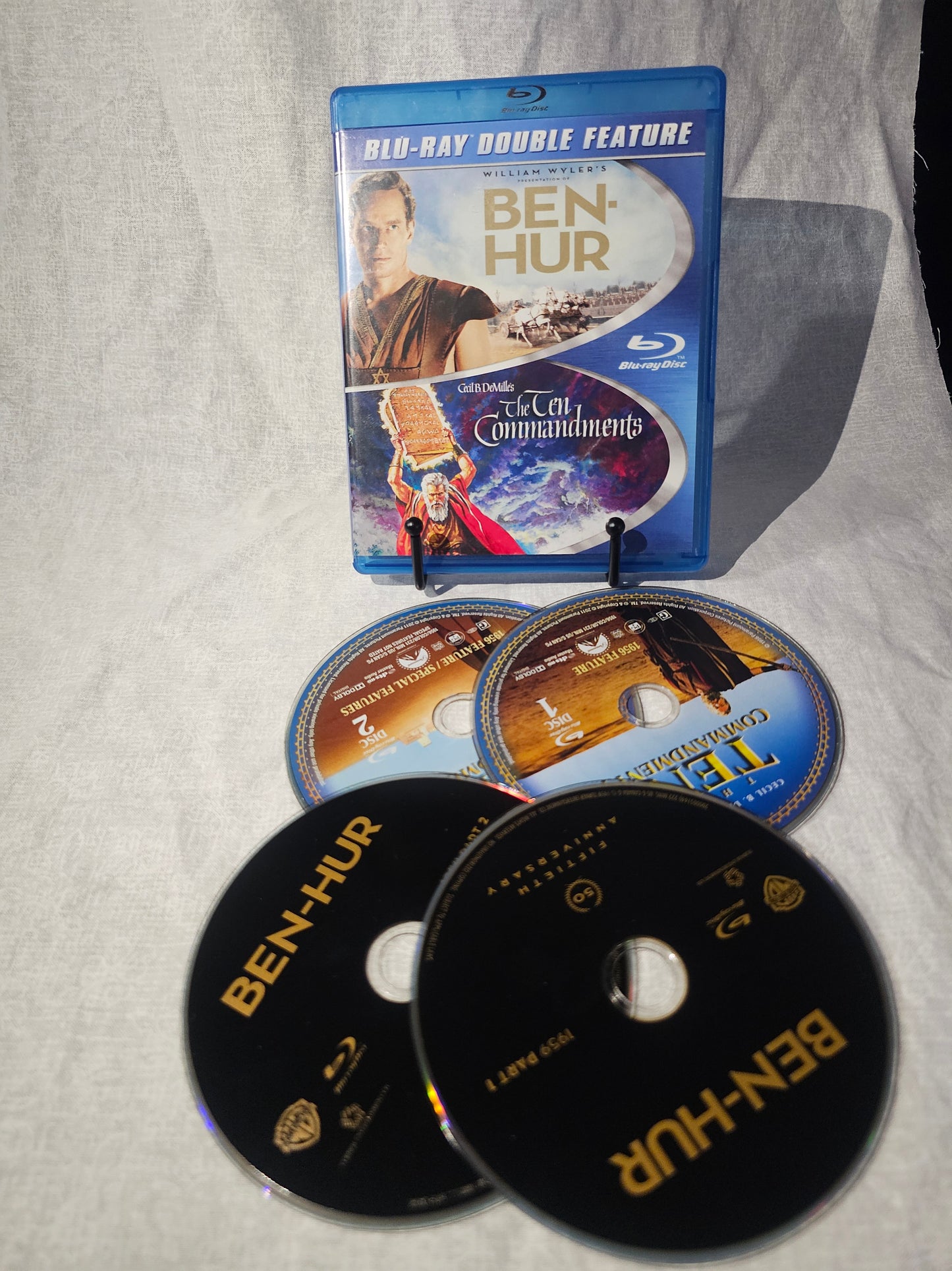 Ben-Hur / the Ten Commandments (Blu-ray) Adventure Drama Action Movie 1956 1959