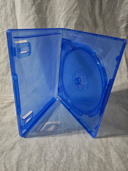 Blue Double Discs Case Game Cover Replacement Case For PlayStation 4 PS4 Mint