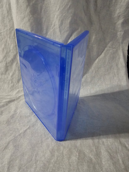 Blue Double Discs Case Game Cover Replacement Case For PlayStation 4 PS4 Mint