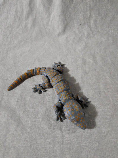 Gecko Fidget Articulated Desk Buddy Home Décor Educational School Handmade New 2 Pack