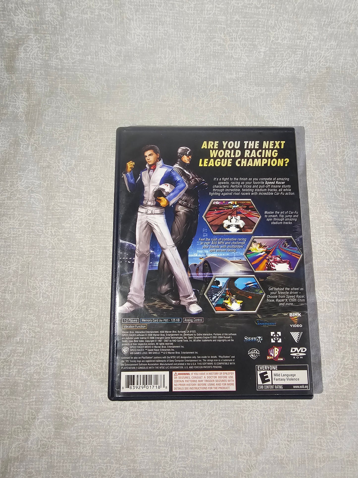 Speed Racer: The Videogame / PlayStation 2 PS2 / CIB With Manual Disc Very Good