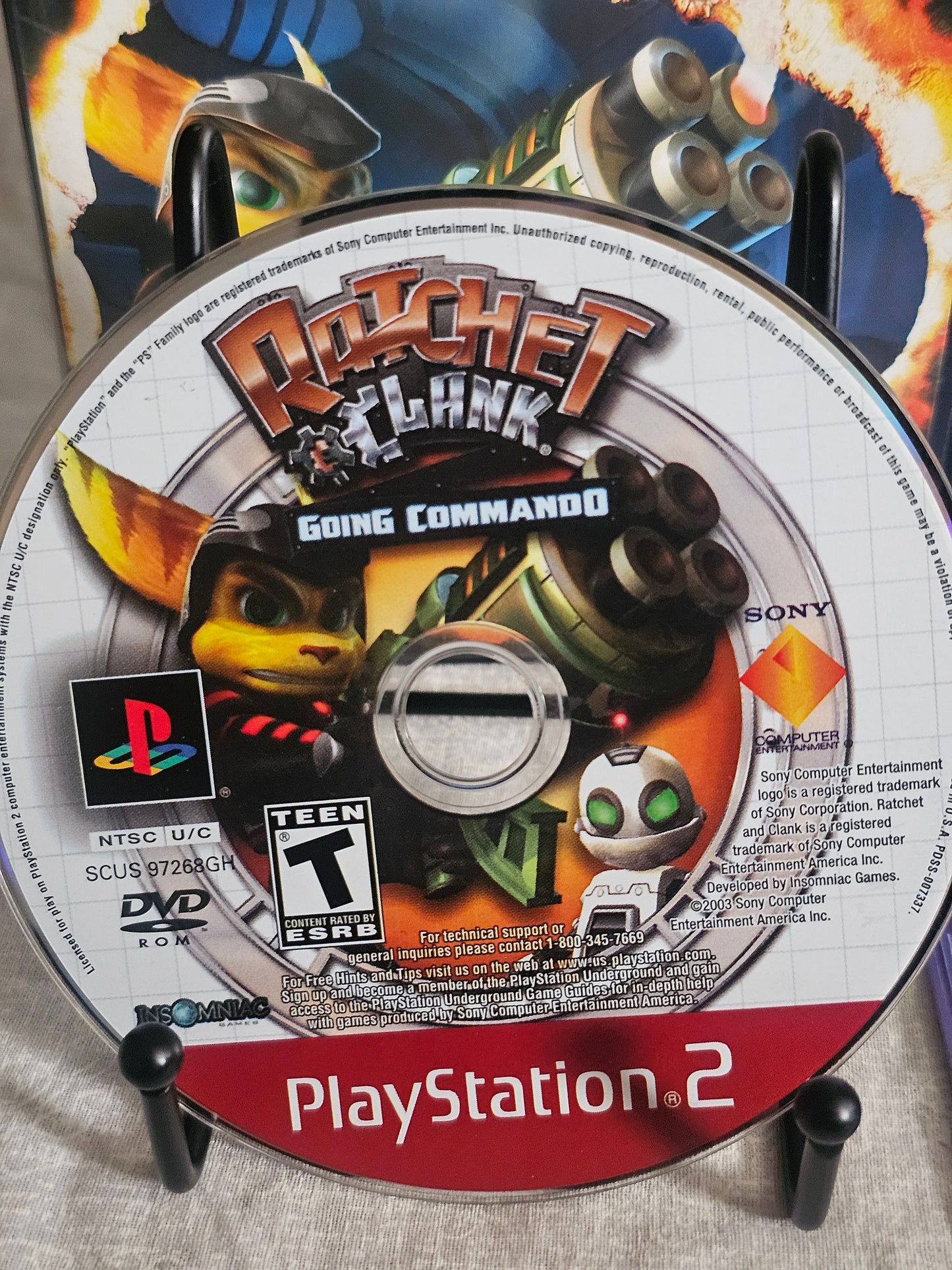 Ratchet & Clank: Going Commando (Sony PlayStation 2, 2003) Complete Registration