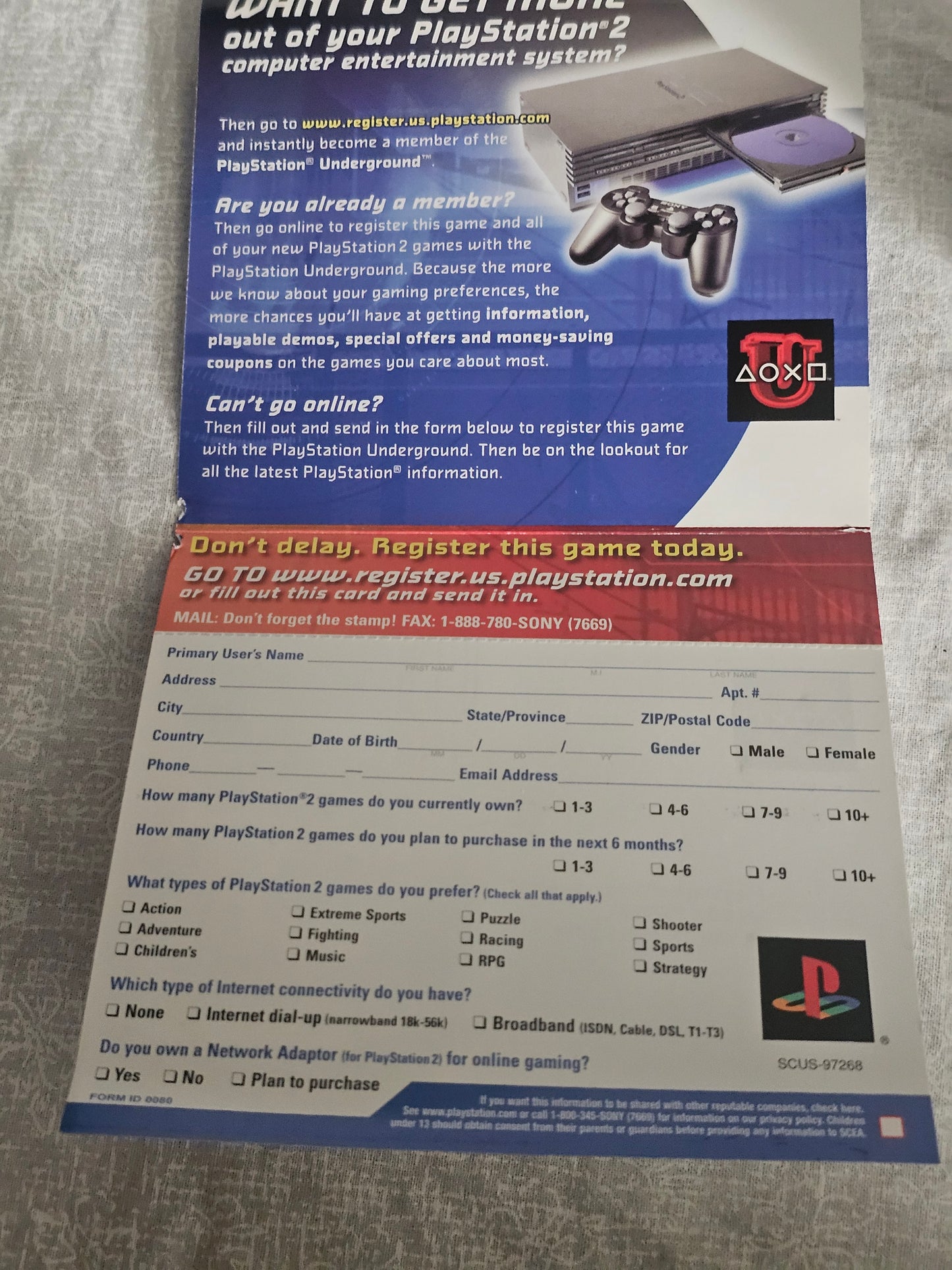 Ratchet & Clank: Going Commando (Sony PlayStation 2, 2003) Complete Registration