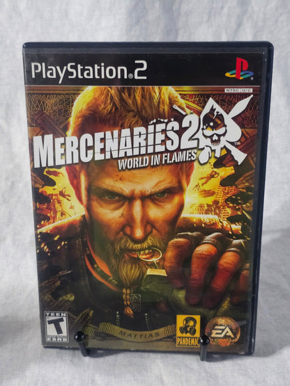 Mercenaries 2: World in Flames (Sony PlayStation 2, 2008) Complete Tested