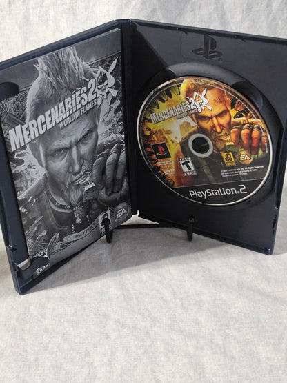 Mercenaries 2: World in Flames (Sony PlayStation 2, 2008) Complete Tested