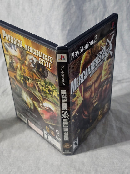 Mercenaries 2: World in Flames (Sony PlayStation 2, 2008) Complete Tested