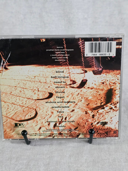 Korn Self Titled Debut CD 1994 Epic EK 66633 Jonathan Davis Brian Welch Munky