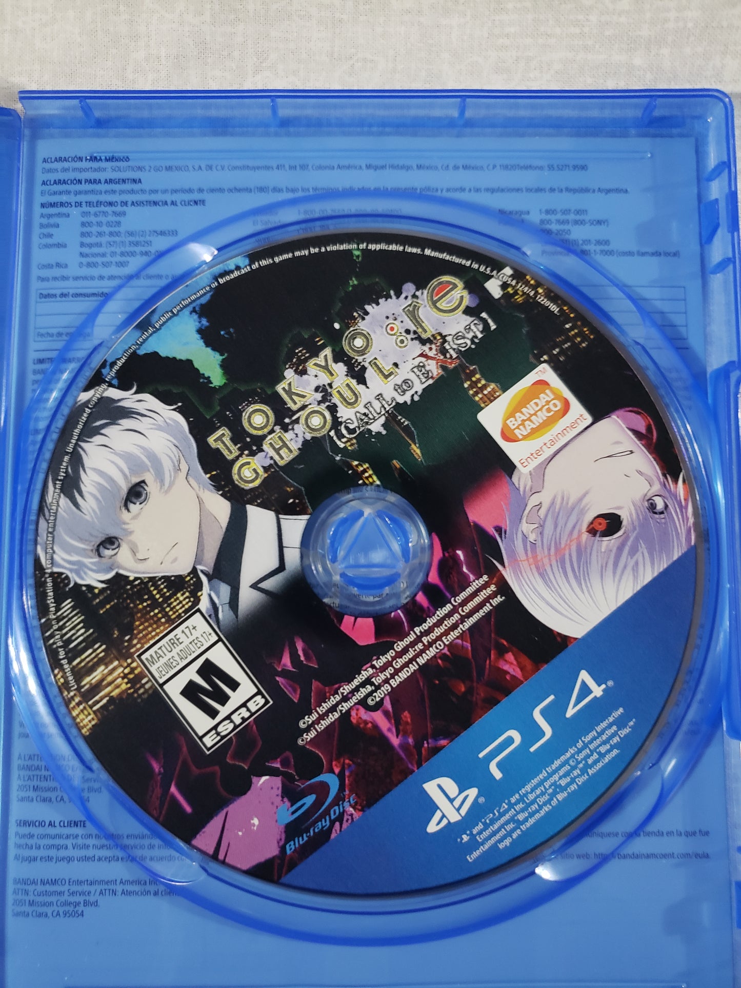 Tokyo Ghoul: Re Call to Exist (PlayStation 4, 2019) Complete Near Mint 2103928
