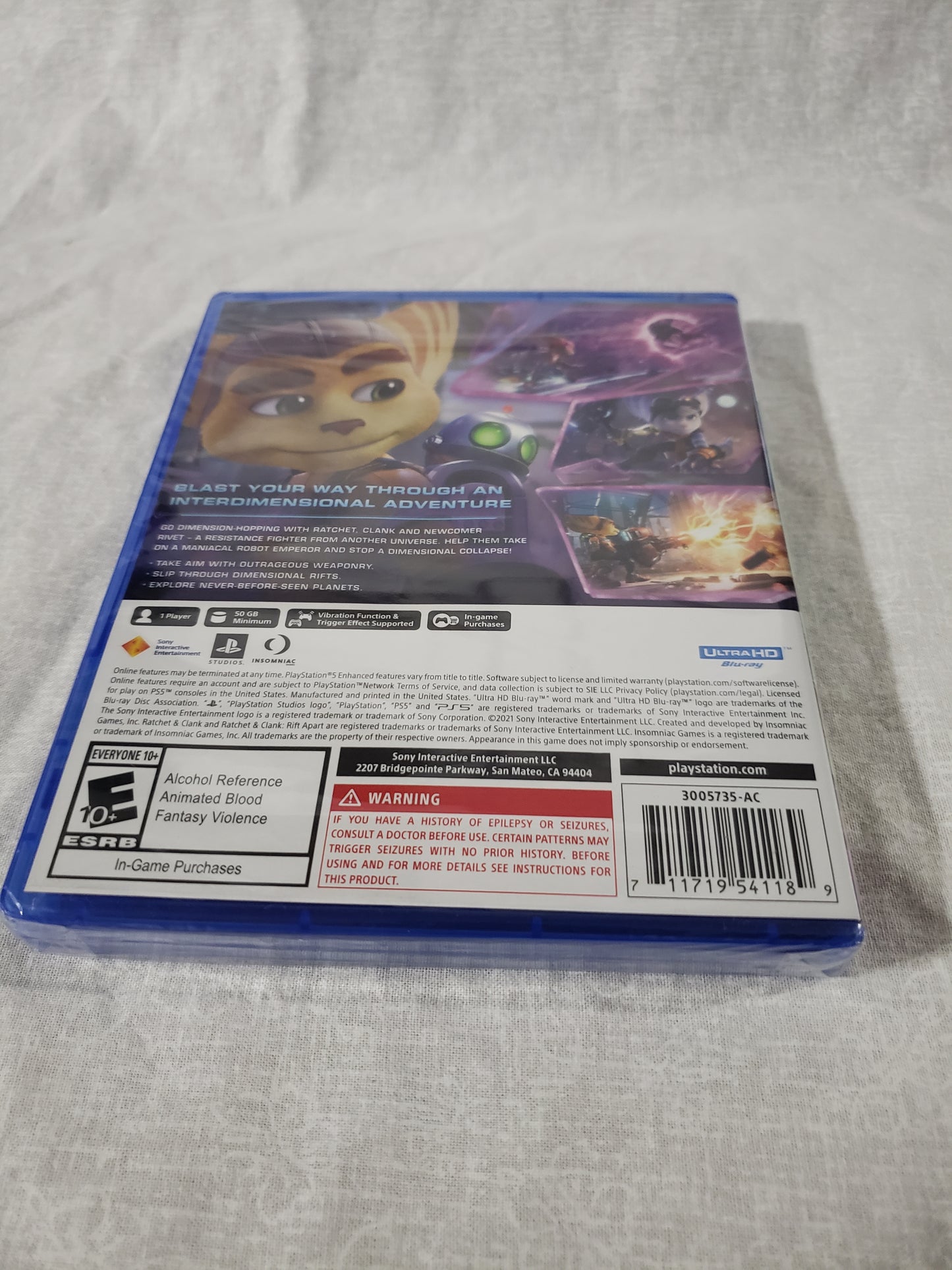 Ratchet & Clank: Rift Apart (PlayStation 5, 2021) New Factory Sealed 3005735