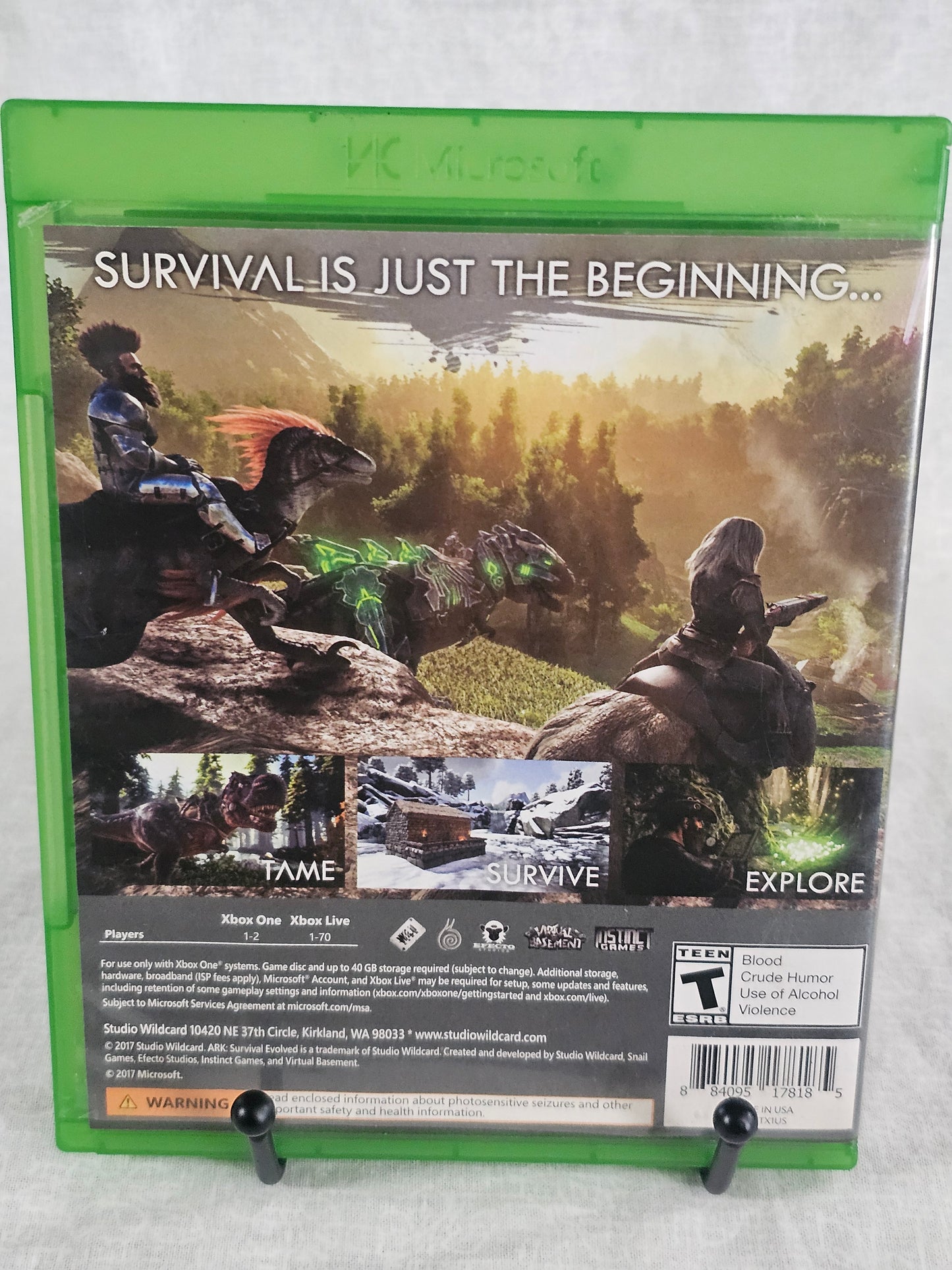 Ark: Survival Evolved (Xbox One, 2017) Complete Excellent Disc CIB