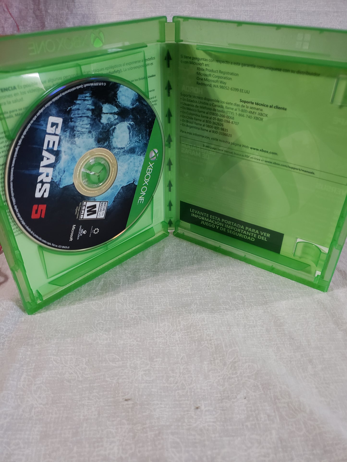 Gears 5 Xbox One Game CIB Totalmente En Espanol In Spanish Language Audio Only
