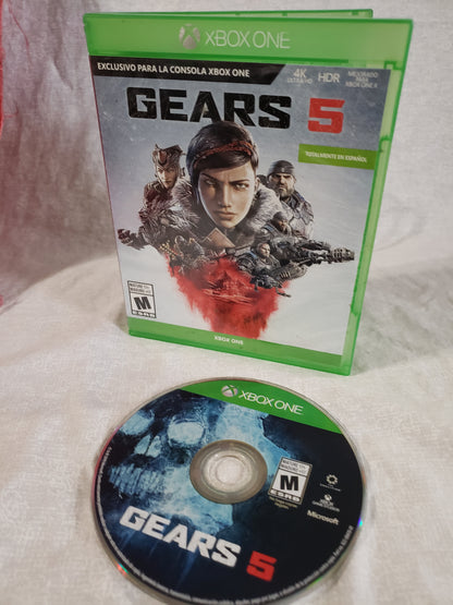 Gears 5 Xbox One Game CIB Totalmente En Espanol In Spanish Language Audio Only