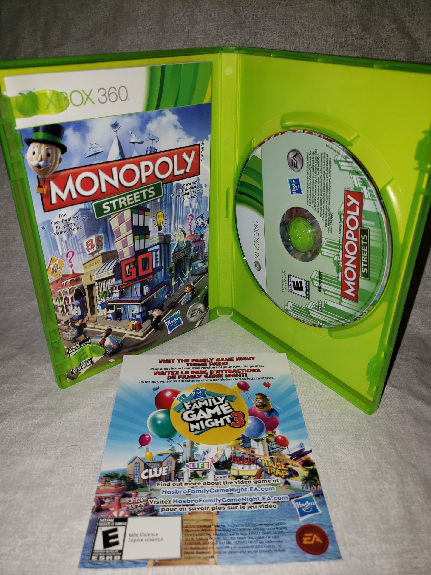 Monopoly Streets (Microsoft Xbox 360, 2010) Complete CIB Very Good