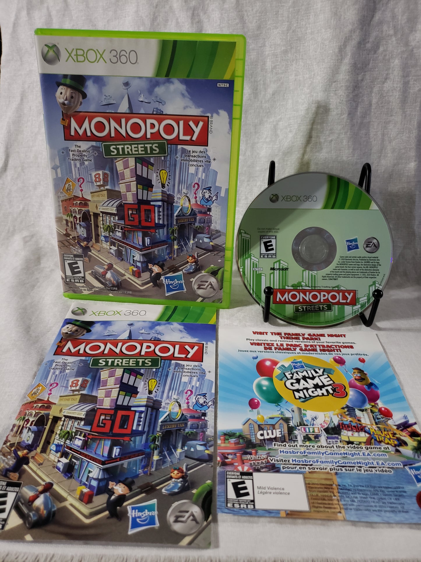 Monopoly Streets (Microsoft Xbox 360, 2010) Complete CIB Very Good