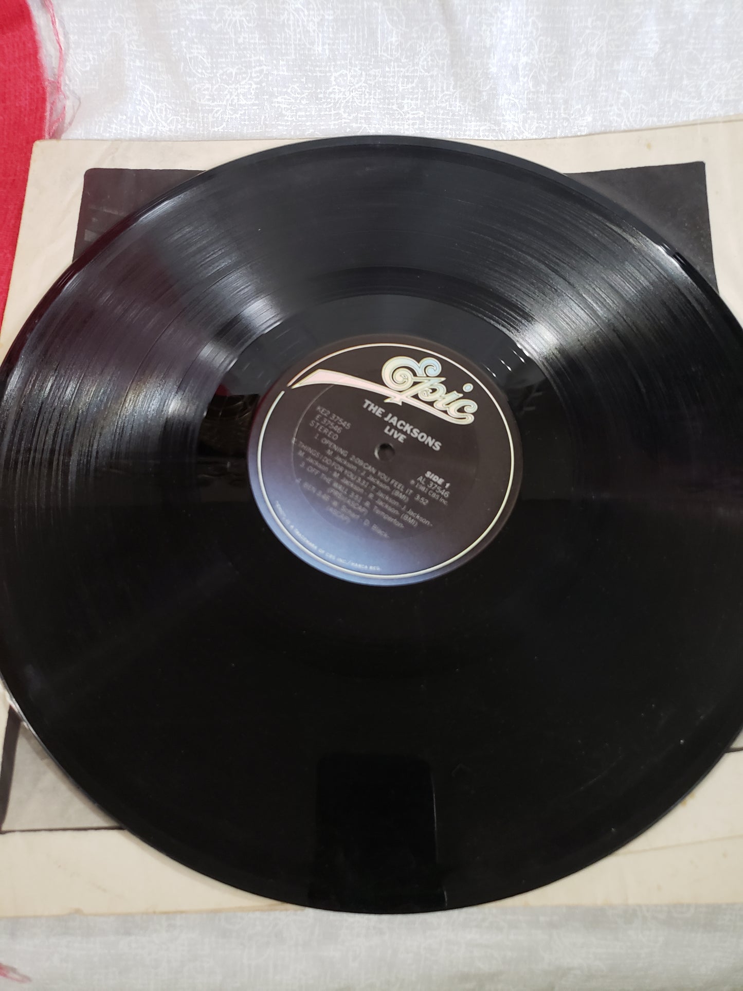 The Jacksons - Live - Double LP Vinyl Record - VG USA Pressing KE2-37545