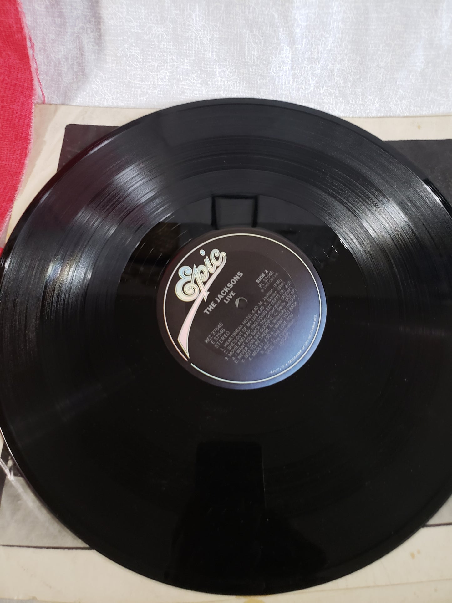 The Jacksons - Live - Double LP Vinyl Record - VG USA Pressing KE2-37545