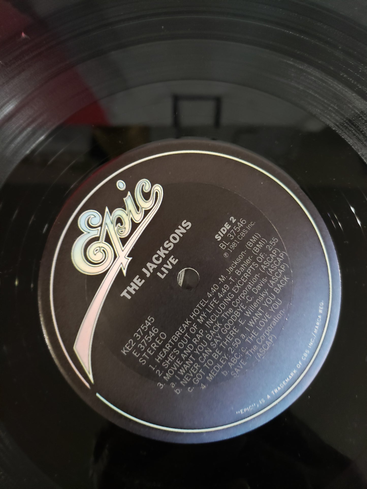 The Jacksons - Live - Double LP Vinyl Record - VG USA Pressing KE2-37545