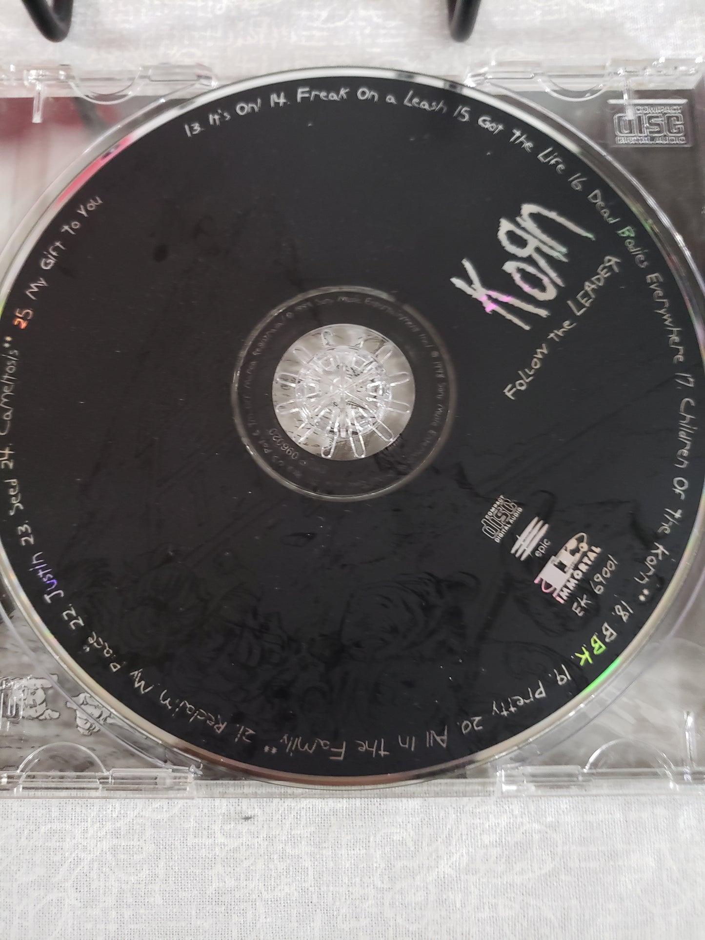 Korn CD Follow The Leader  1998 Immortal  EK 69001  Good Condition