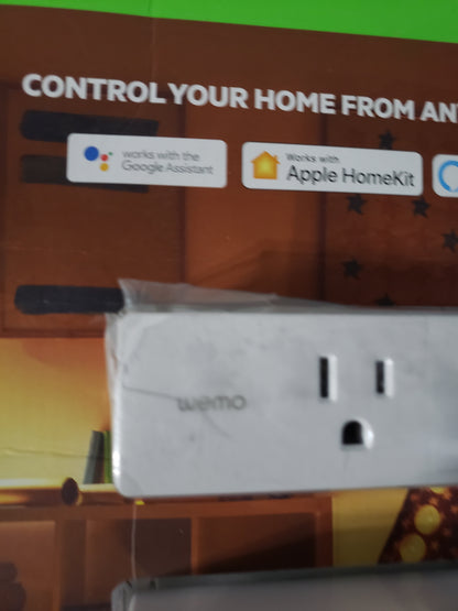 Wemo WiFi Smart Plug 2 Pack White 1068540 Apple HomeKit Alexa Google Assistant