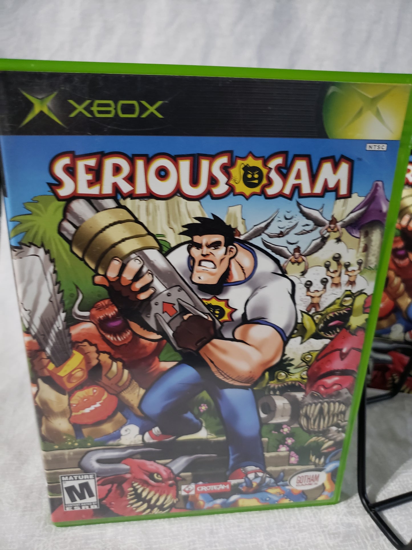 Serious Sam (Microsoft Xbox, 2002) Complete W/ Manual CIB Tested Retro Rare