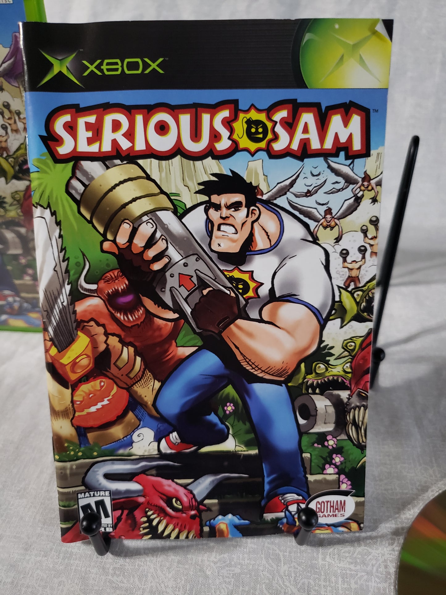 Serious Sam (Microsoft Xbox, 2002) Complete W/ Manual CIB Tested Retro Rare