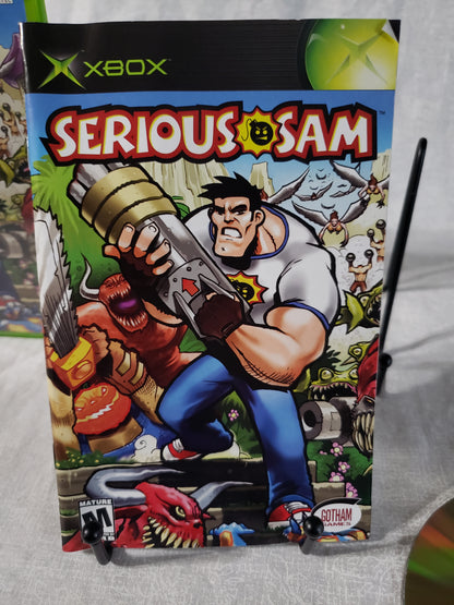Serious Sam (Microsoft Xbox, 2002) Complete W/ Manual CIB Tested Retro Rare