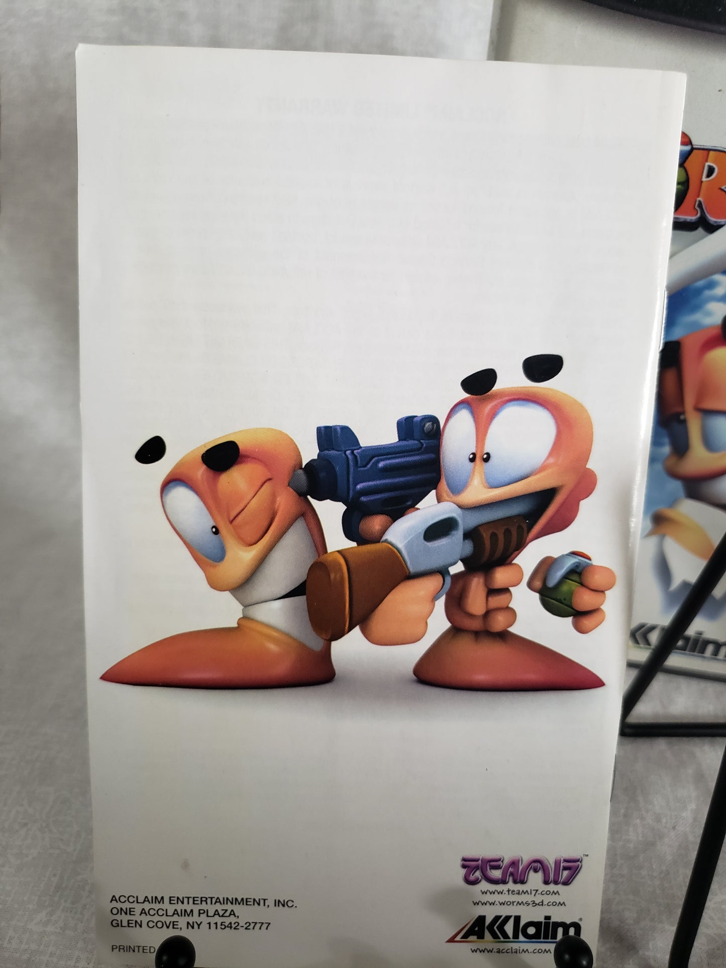 Worms 3D (Nintendo GameCube, 2004) Complete Manuel Registration Precaution CIB