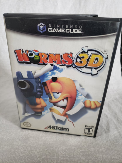 Worms 3D (Nintendo GameCube, 2004) Complete Manuel Registration Precaution CIB