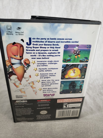 Worms 3D (Nintendo GameCube, 2004) Complete Manuel Registration Precaution CIB