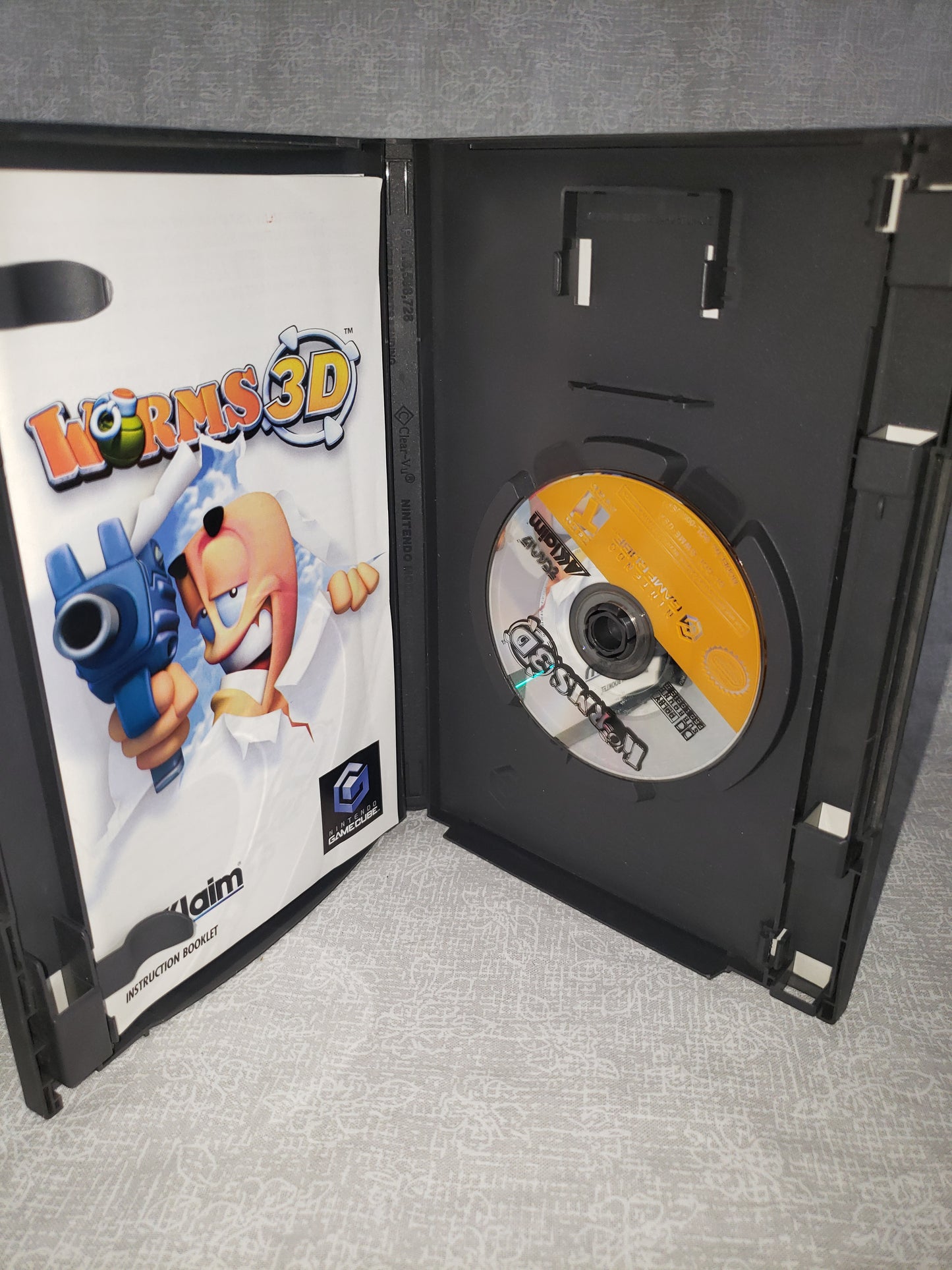 Worms 3D (Nintendo GameCube, 2004) Complete Manuel Registration Precaution CIB