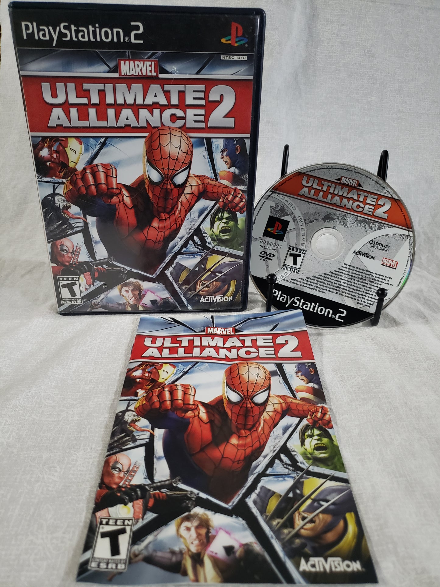 Marvel: Ultimate Alliance 2 (Sony PlayStation 2, 2009) Complete