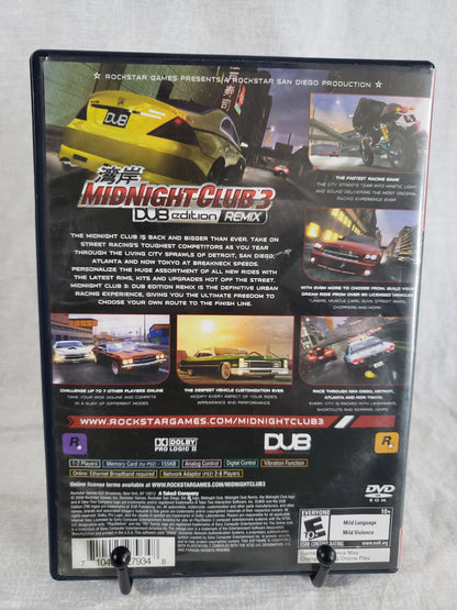 Midnight Club 3 Dub Edition Remix (Sony PlayStation 2 PS2, 2006)
