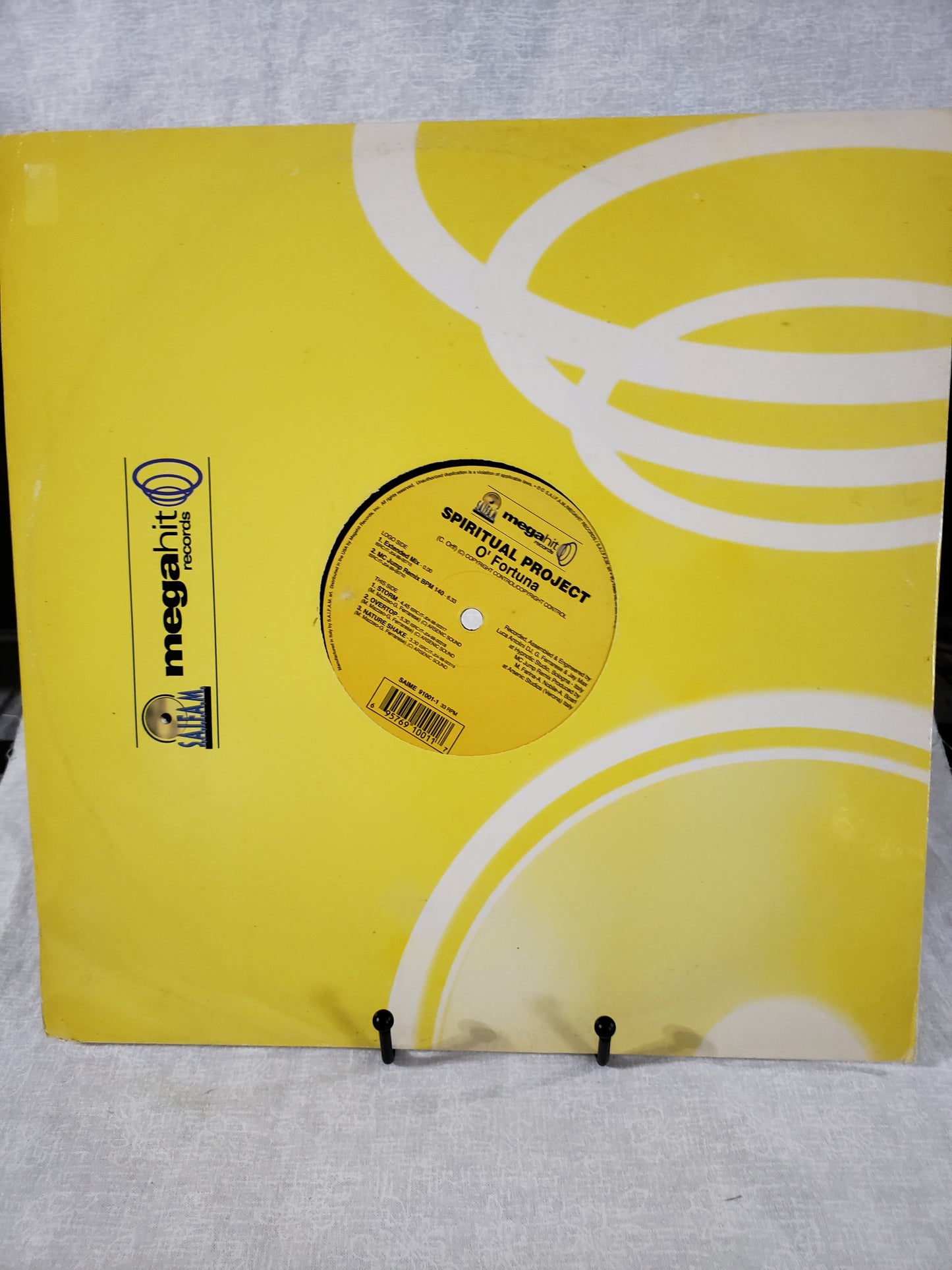 Spiritual Project O' Fortuna 12" Vinyl Record Good SAIME 91001-1 Megahit Records