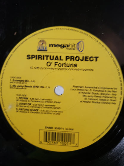Spiritual Project O' Fortuna 12" Vinyl Record Good SAIME 91001-1 Megahit Records
