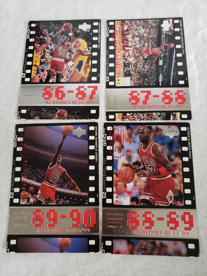 Michael Jordan 18 Card Lot Upper Deck MJ Timeframe Retirement Set 23 Bulls 1998