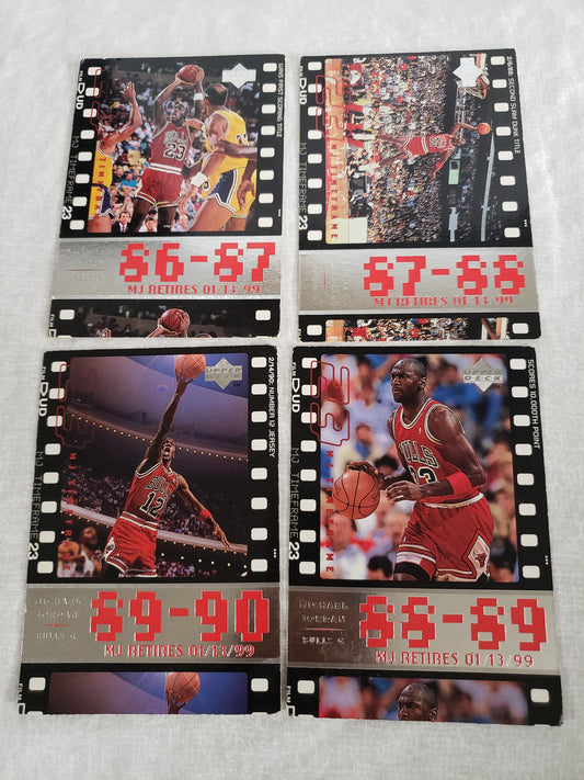 Michael Jordan 18 Card Lot Upper Deck MJ Timeframe Retirement Set 23 Bulls 1998