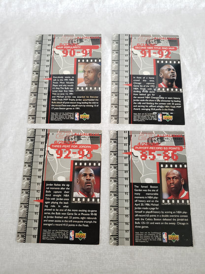 Michael Jordan 18 Card Lot Upper Deck MJ Timeframe Retirement Set 23 Bulls 1998