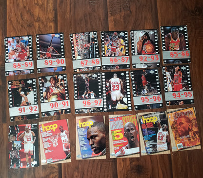 Michael Jordan 18 Card Lot Upper Deck MJ Timeframe Retirement Set 23 Bulls 1998